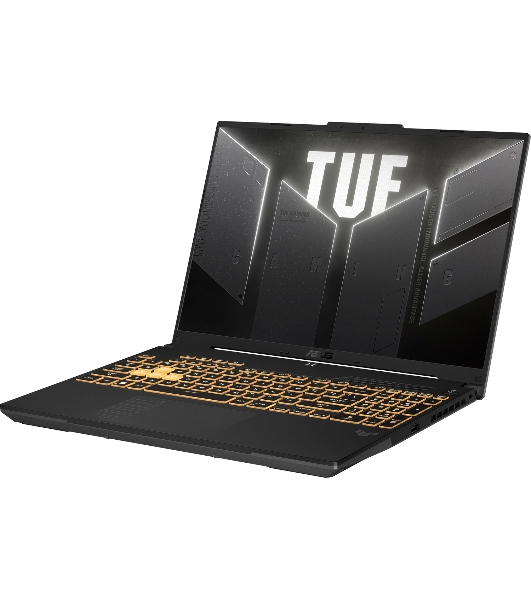 Ноутбук ASUS TUF F16 FX607VU-RL061 серый 90NR0N06-M002T0 16' (1920x1200 (матовый, 144Hz) IPS)/Intel Core 5 210H(2.2Ghz)/16384Mb/512PCISSDGb/noDVD/Ext:nVidia GeForce RTX 4050(6144Mb)/Cam/BT/WiFi/56WHr/war 1y/2.2kg/DOS