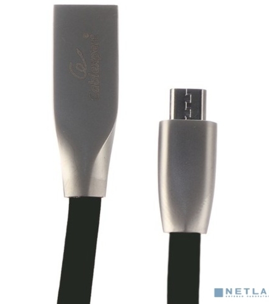 Кабель USB2.0 Cablexpert CC-G-mUSB01Bk-1.8M, AM/microB, серия Gold, длина 1.8м, черный, блистер