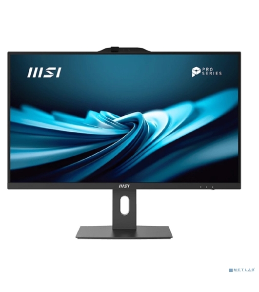 Моноблок MSI Pro AP272P 14M AiO 27' FHD(1920x1080)IPS AG Non-touch, Core i3-14100 (3.5GHz), 8Gb DDR5(1x8Gb), 512Gb SSD M.2, Intel UHD, WiFi, BT, camera, WirelessKB&mouse Eng/Rus,No OS,1y war-ty, черный (9S6-AF8321-807)