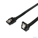 Кабель интерфейсный SATA Cablexpert CC-SATAM-DATA90-BL-50CM, Sata3 7pin/7pin, мет.защелка, угловой разъем, 50 см, черный, пакет, фото3
