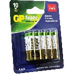 Батарея GP Super Alkaline 24A/IVI-2CR10 AAA (10шт) блистер, фото3