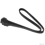 Кабель интерфейсный SATA Cablexpert CC-SATAM-DATA90-BL-50CM, Sata3 7pin/7pin, мет.защелка, угловой разъем, 50 см, черный, пакет, фото 1