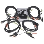 Переключатель KVM ATEN CS1784A-AT-G KVM+Audio+USB 2.0, 1 user USB+DVI => 4 cpu USB+DVI, со шнурами USB 4х1.8м., 2560x1600 60Hz DVI-D Dual Link/2048x, фото8