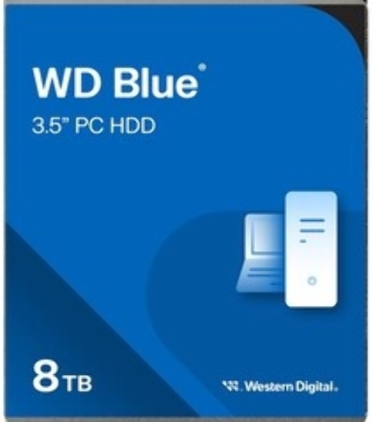 Жесткий диск WD SATA-III 8Tb WD80EAAZ Desktop Blue (5640rpm) 256Mb 3.5'