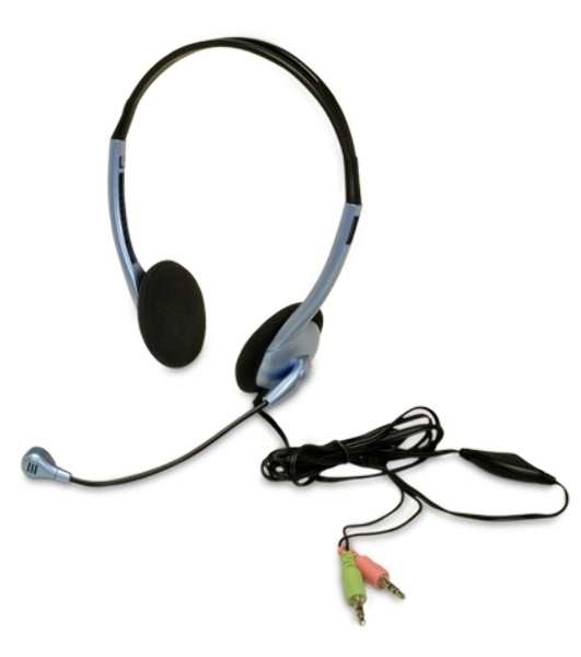 Гарнитура Genius HS-02B фиолетовый, проводная, 3.5 мм