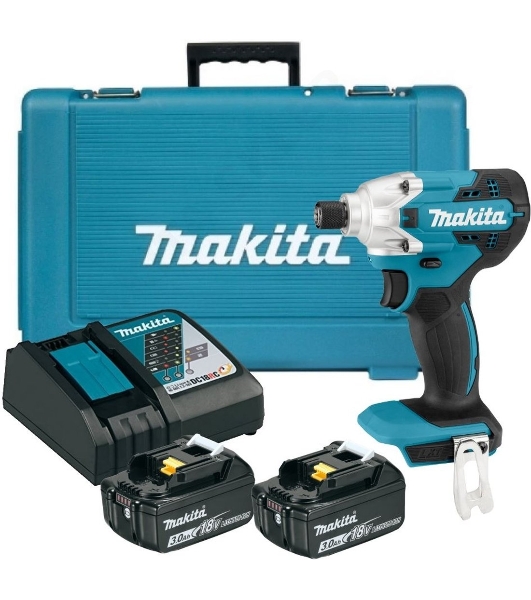 Дрель-шуруповерт Makita DTD156RFE, 18 В, 1,5 Ач, 170 Нм, бесщеточный, ударный
