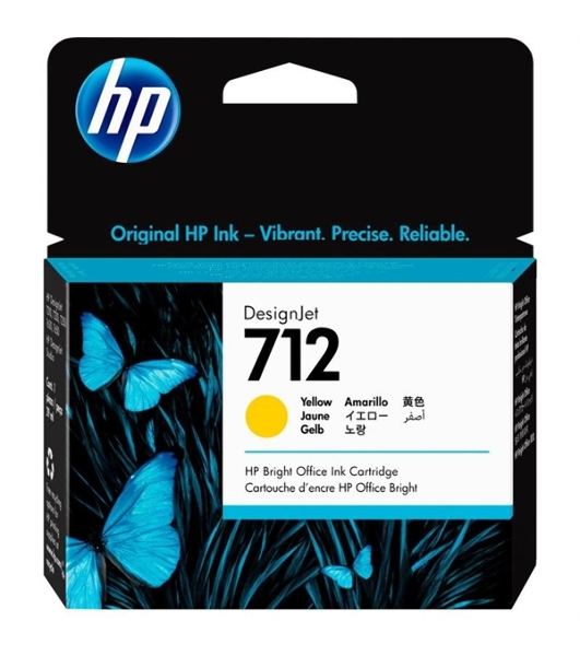 Картридж струйный HP 712 3ED69A желтый (29мл) для HP DJ Т230/630
