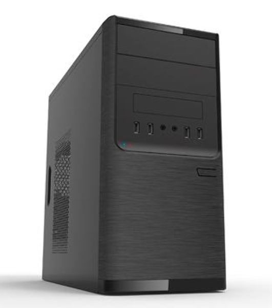 Компьютерный корпус InWin POWERMAN ES701BK USB 3.0 (Mini Tower, mATX, 450W PM-450ATX, USB 3.0x2, USBx2 + Audio, черный)