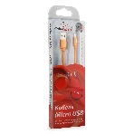 Кабель USB2.0 Cablexpert CC-S-mUSB01O-1M, AM/microB, серия Silver, длина 1м, оранжевый, блистер, фото3