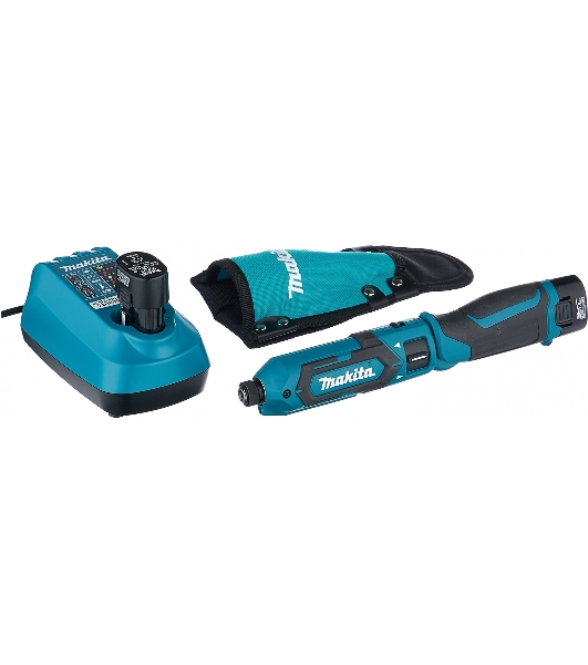 Отвертка аккумуляторная MAKITA TD022DSEак уд 7.2В 2х1Ач Li-Ion 2450об/м 25Нм 1/4'' 0.56кг сумка подсветка
