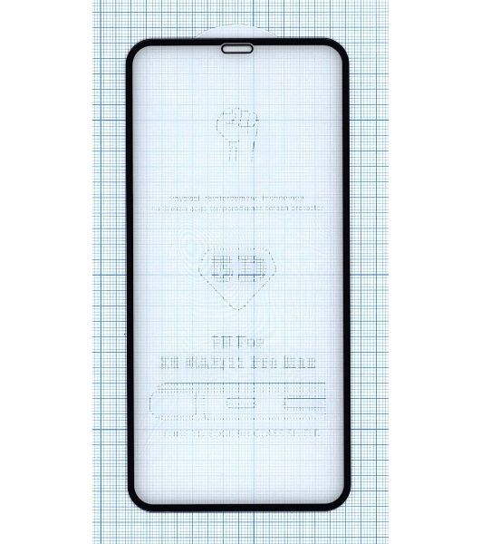 Защитное стекло 4D для Apple iPhone XS Max черный