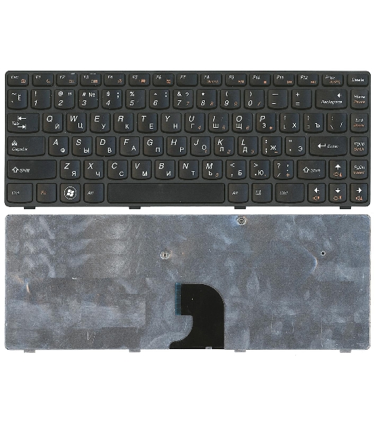 Клавиатура для ноутбука Lenovo IdeaPad G360 черная с рамкой