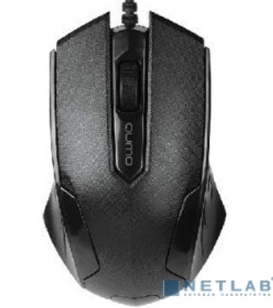 Мышь проводная Qumo Office M14 черный, 1000 dpi, USB, кнопки - 3