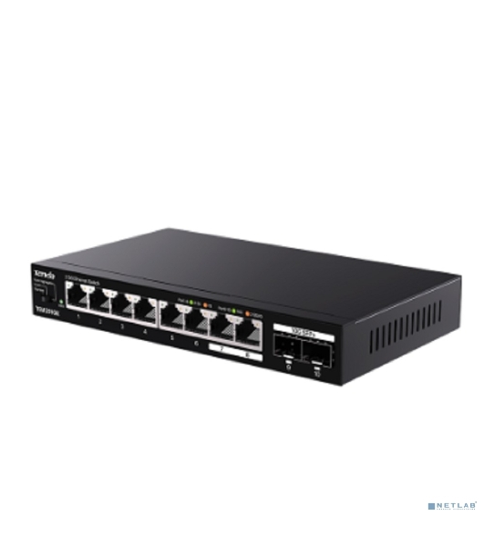 Коммутатор сетевой Tenda TEM2010X Настольное исполнение 8x10Base-T/100Base-TX/1000Base-T 2xSFP+ 12 Вт TEM2010X