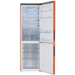 Холодильник Haier C2F636CORGU1 оранжевый двухкамерный 256/108 л морозилка снизу, No Frost, фото11