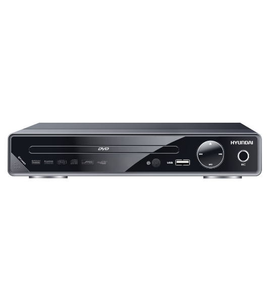 Плеер DVD Hyundai H-DVD200 черный Караоке ПДУ