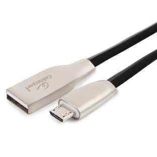 Кабель USB2.0 Cablexpert CC-G-mUSB01Bk-0.5M, AM/microB, серия Gold, длина 0.5м, черный, блистер