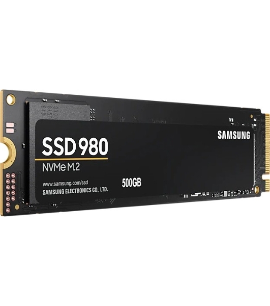 Накопитель SSD Samsung 980 MZ-V8V500BW, 500Gb, PCIe 3.0 x4, M.2 2280, NVMe, R/W 3100/2600