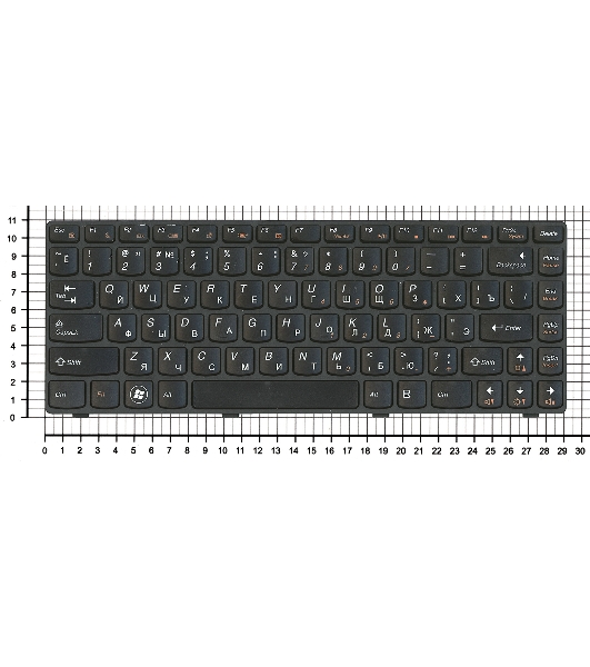 Клавиатура для ноутбука Lenovo IdeaPad G360 черная с рамкой
