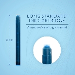 Картридж Waterman Standard (CWS0110860) Serenity Blue чернила для ручек перьевых (8шт), фото 1