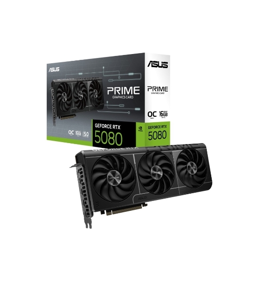 Видеокарта ASUS PRIME-RTX 5080-O16G, 16Gb GDDR7, 256 bit, DisplayPort, HDMI, GPU 2655 MHz 90YV0LX0-M0NA00