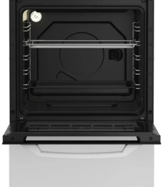 Плита электрическая Beko FFSS57001W белый, конфорок 4 шт, духовка 60 л, 50 см x 85 см x 60 см