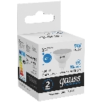 Лампа светодиодная Gauss Elementary MR16 9Вт цок.: GX5.3 спот 220B 6500K св. свеч. белый хол. MR16 (упак.: 10 шт), фото5