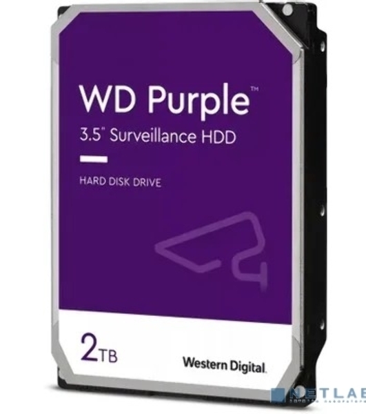 Жесткий диск Western Digital 2Tb SATA-III Surveillance Purple (5400rpm) 64Mb 3.5'