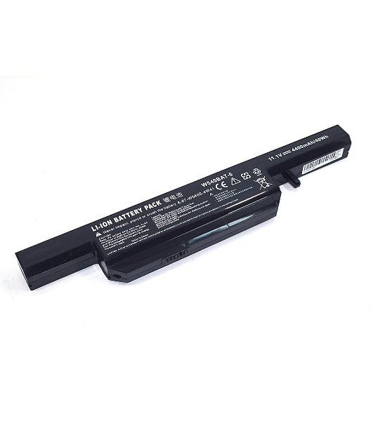 Аккумуляторная батарея для ноутбука Clevo W540-3S2P 11.1V 5200mAh OEM черный