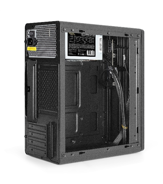 Корпус ExeGate BAA-503U2-UNS400, Mini-Tower, чёрный, 1 x 80/90 мм, БП 400 Вт