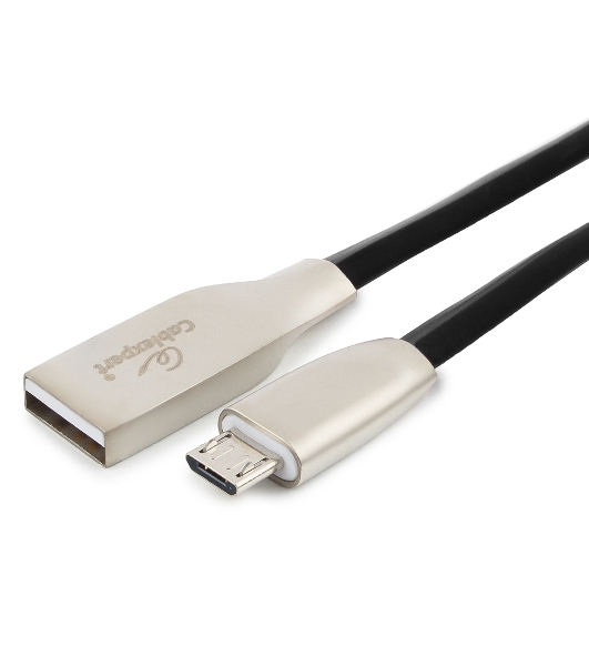 Кабель USB2.0 Cablexpert CC-G-mUSB01Bk-1.8M, AM/microB, серия Gold, длина 1.8м, черный, блистер