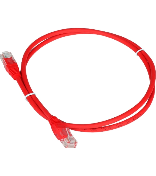 Патч-корд LANMASTER TWT UTP cat.5e, с заливными колпачками, 1.5 м, красный