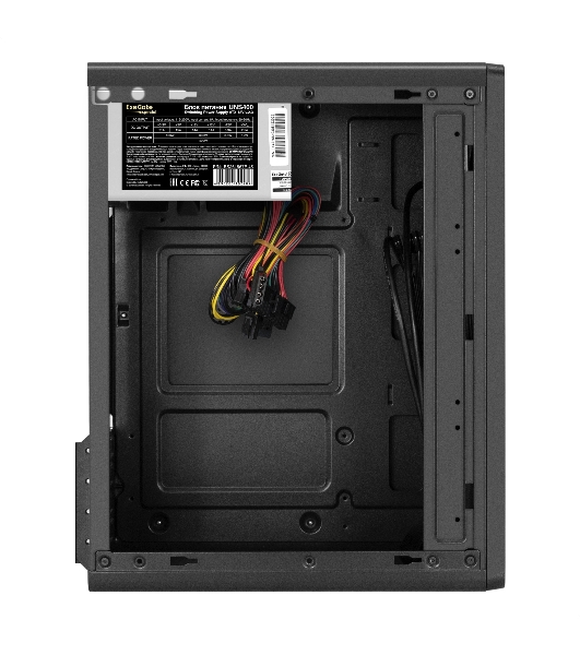Корпус ExeGate BAA-503U2-UNS400, Mini-Tower, чёрный, 1 x 80/90 мм, БП 400 Вт