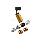 Корпус светильника C6312 SWH белый песок D60*H80mm MR16 GU5.3, фото6