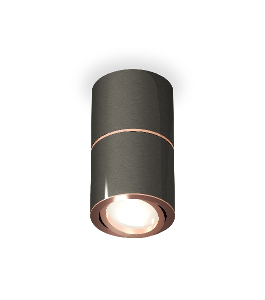 Светильник Ambrella Light XS7403100 DCH/PPG черный хром/золото розовое полированное MR16 GU5.3 (C7403, A2073, C7403, N7005)