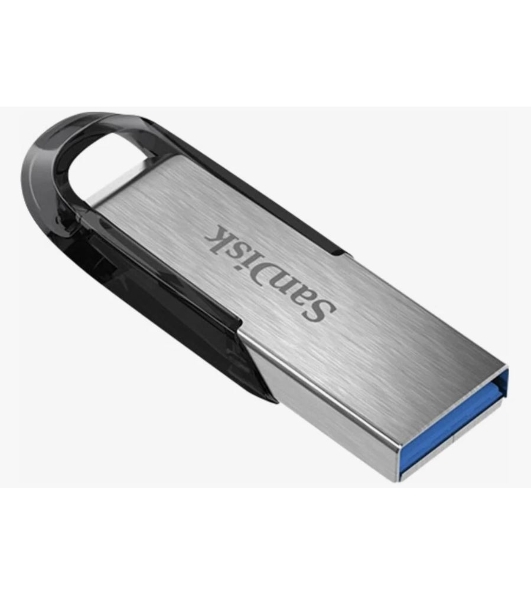 Флешка USB Sandisk CZ73 Cruzer Ultra Flair (SDCZ73-032G-G46), 32Gb, USB 3.0, R/W 150/45, серебристый/черный