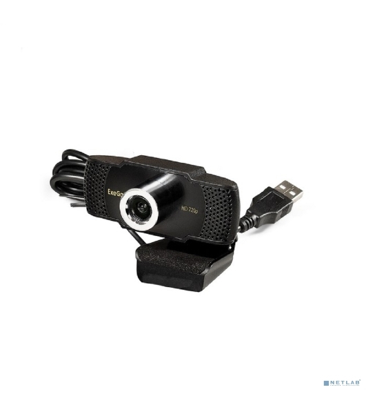 Веб-камера ExeGate BusinessPro C922 HD 1280x720, 30 кадр/с, USB Type-A, микрофон (шумоподавление), универсальное крепление