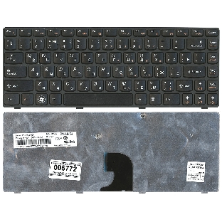 Клавиатура для ноутбука Lenovo IdeaPad G360 черная с рамкой