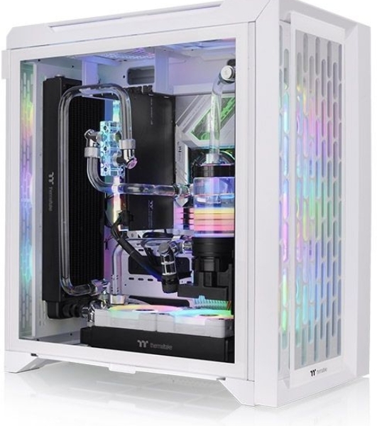 Компьютерный корпус Thermaltake CTE C700 TG ARGb белый без БП ATX 3x140мм 2xUSB 3.0 audio bott PSU