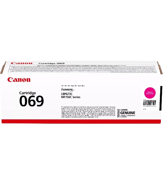 Картридж лазерный Canon 069M (5092C002) пурпурный (1900 стр.) для Canon MF752Cdw/754Cdw, LBP673Cdw