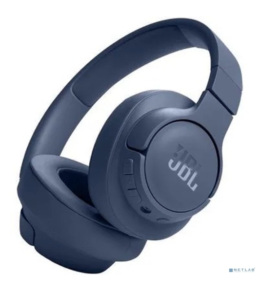 Беспроводные/проводные наушники JBL Tune 720BT синий, полноразмерные, Bluetooth + проводной, до 76 ч.