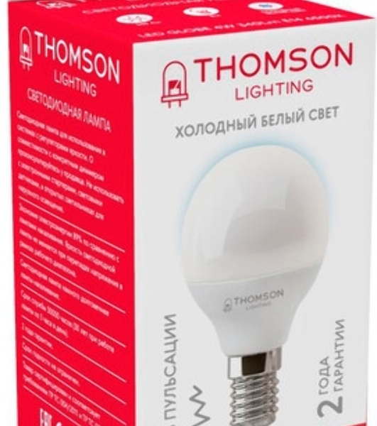 Лампа филам. Thomson Filament TH-B2334 7Вт цок.:E14 свеча 220B св.свеч.бел.хол. Candle (упак.:1шт)