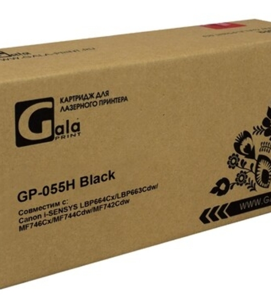 Картридж лазерный GalaPrint GP-055H черный (7600 стр.) для Canon i-SENSYS LBP664Cx/LBP663Cdw/MF746Cx/MF744Cdw/MF742Cdw