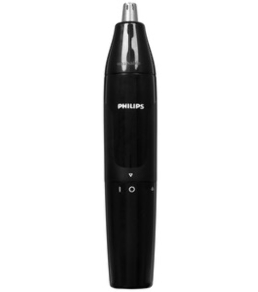 Триммер для носа Philips NT1620/15 роторный режущий элемент, водонепроницаемый корпус - пластик, цвет - черный, в комплекте батарейка АА