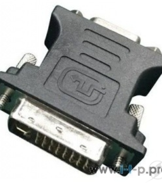 Переходник DVI-VGA Cablexpert A-DVI-VGA-BK, 29M/15F, черный, пакет