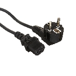 Кабель питания ExeGate Power PC-1,8P (Евровилка угловая Schuko->С13) VDE-250V-3*0.5-CU, 6A, 1.8м, фото 1