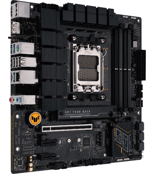Материнская плата ASUS TUF GAMING B650M-E, AM5, AMD B650, 4xDDR5, 4xSATA, 2xM.2, 1xPCIe 4.0 x16, 2xPCIe x1, 2xDP, 1xHDMI, 1x 2.5Gb LAN, 1xUSB-A 3.2 Gen 2, 2xUSB-A 3.2 Gen 1, 4xUSB 2.0, 1xUSB-C 3.2 Gen 2, 3x3.5 мм, 7.1, mATX