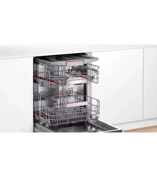 Встраиваемая посудомоечная машина Bosch SMV6ECX08E, серебристый, 59.8 см, 14 компл., 42 дБ, класс G