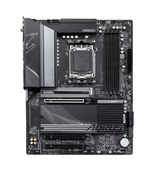 Материнская плата GIGABYTE B650 AORUS ELITE AX V2, AM5, AMD B650, 4xDDR5, 4xSATA, 3xM.2, 1xPCI-E 4.0 x16, 1xHDMI, 1xDP, 1xUSB-C 3.2 Gen 2, 5xUSB-A 3.2 Gen 1, 2xUSB-A 3.2 Gen 2, 4xUSB-A 2.0, 1x 2.5Gb LAN, 3x3.5 мм, 7.1, ATX
