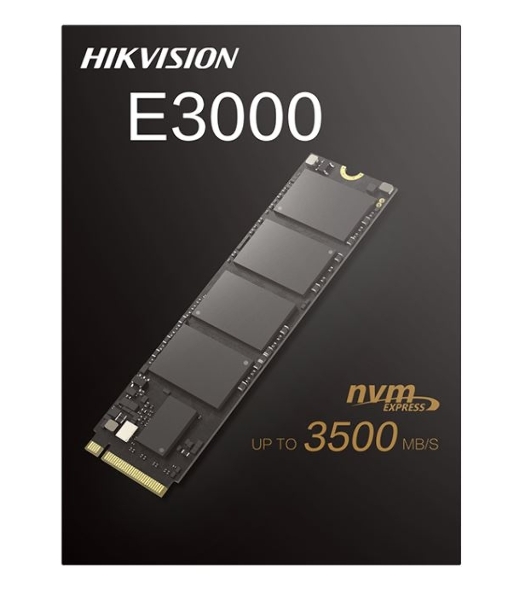Накопитель SSD Hikvision E3000, 512Gb, PCIe 3.0 x4, M.2 2280, NVMe, R/W 3500/1800